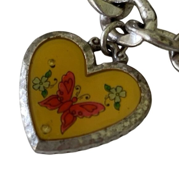 RETIRED Brighton Bracelet Feelin Groovy Tattoo Hearts Rare 7-Charm Collectible - Picture 8 of 10